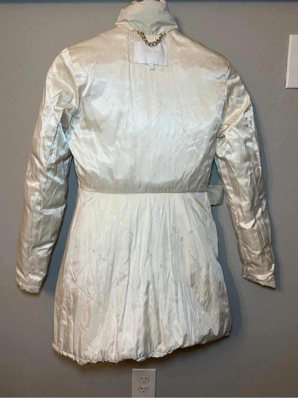 Elisabetta Franchi icy duck down puffer jacket Size 38